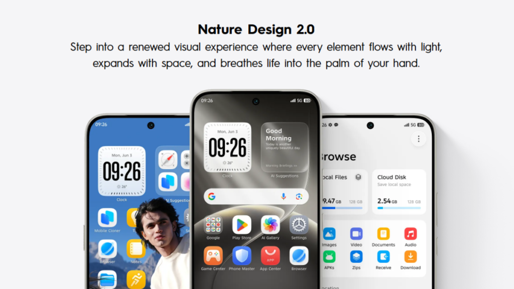 Tecno Android 16 (HiOS 16) - Nature Design 2.0