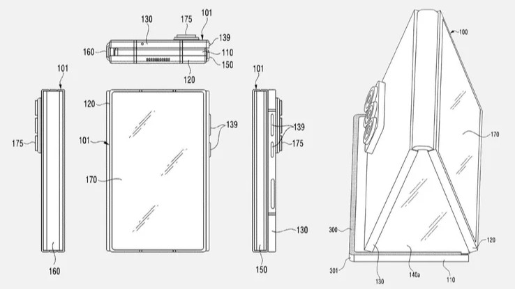 Samsung работает над более широким и практичным телефоном, который складывается в три раза