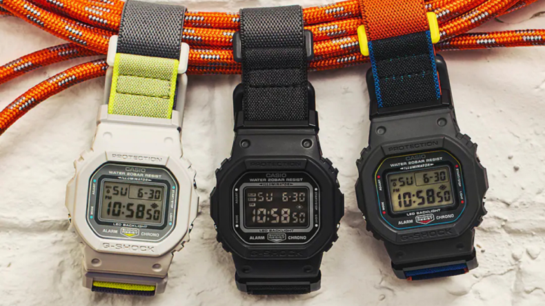 Casio выпускает в США новые часы G-Shock с растягивающимися тканевыми ремешками и магнитными пряжками