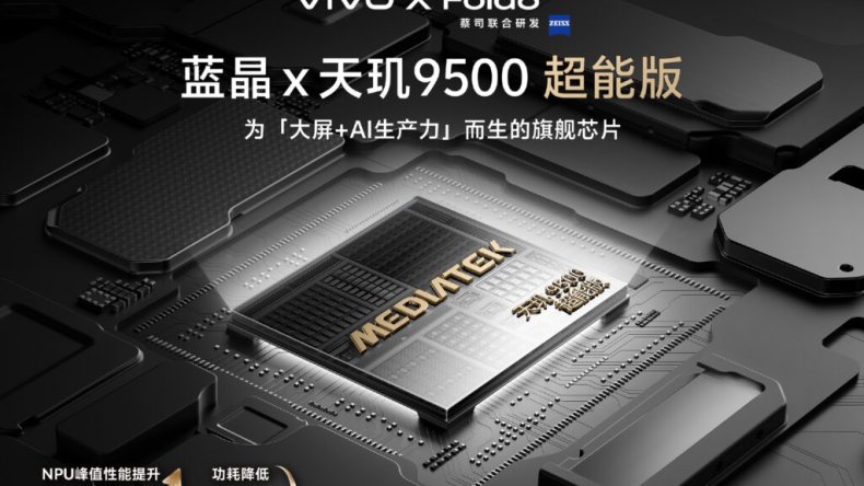 Vivo X Fold 6 получит специальный чип Dimensity 9500, созданный для складных смартфонов и ИИ