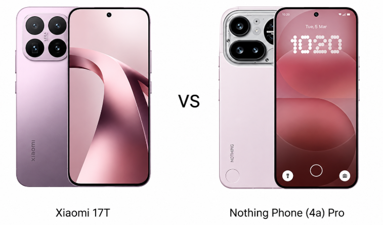 Xiaomi 17T vs Nothing Phone (4a) Pro: полное сравнение характеристик