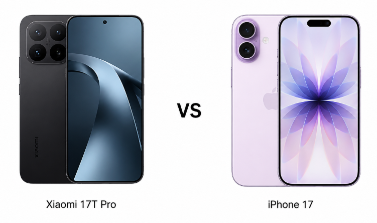 Xiaomi 17T Pro против iPhone 17: больше батарея, лучше камеры и более низкая цена?