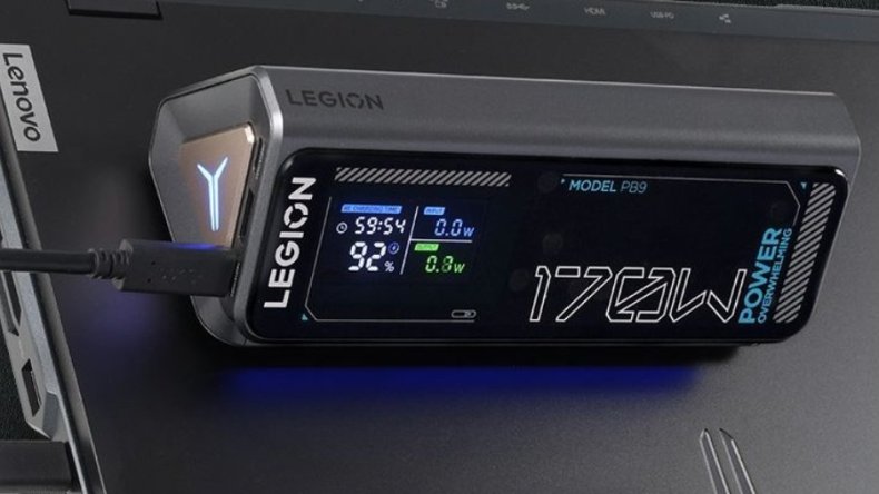 Lenovo представила пауэрбанк Legion PB9 на 170 Вт с уникальным треугольным дизайном и батареей на 24 000 мА·ч