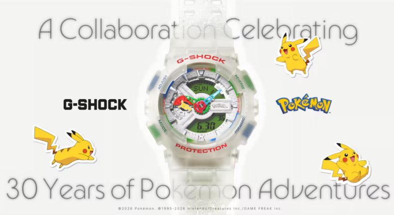 G-Shock выпустила идеальные часы по Pokémon с ностальгическими сюрпризами