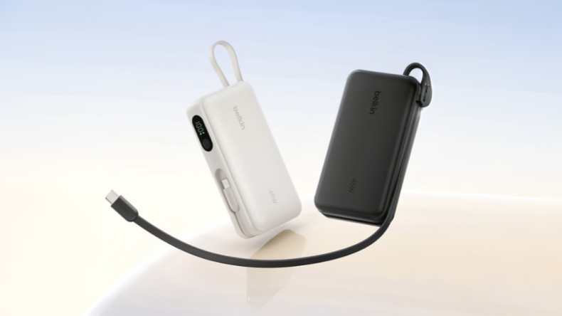 Belkin выпустила пауэрбанк на 10 000 мА·ч с зарядкой 45 Вт, встроенным кабелем USB‑C и LED‑дисплеем