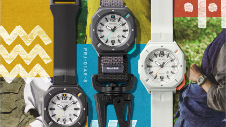 Casio представила часы Pro Trek PRJ-01 с аналоговым циферблатом, солнечной зарядкой и клипсой-карабином