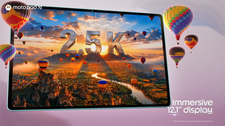 Moto Pad 70: 12,1-дюймовый 2.5K-экран, Moto Pen в комплекте и поддержка 5G