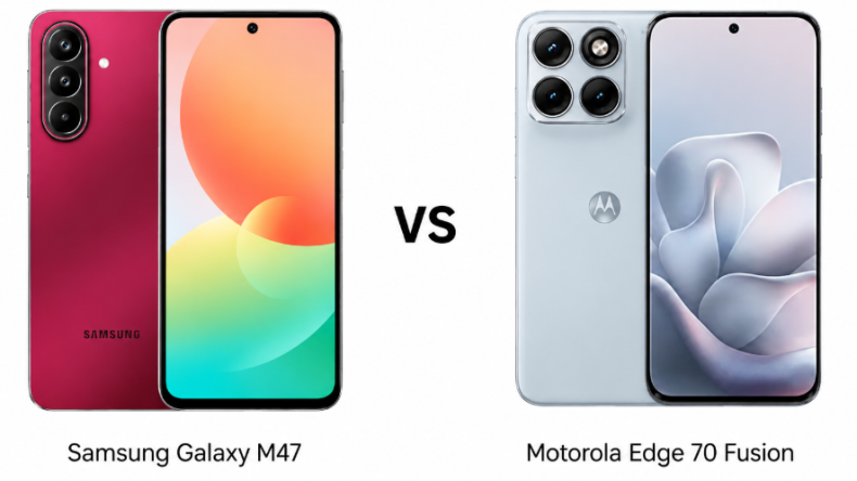 Samsung Galaxy M47 и Motorola Edge 70 Fusion сравнили по характеристикам, камере, батарее и цене