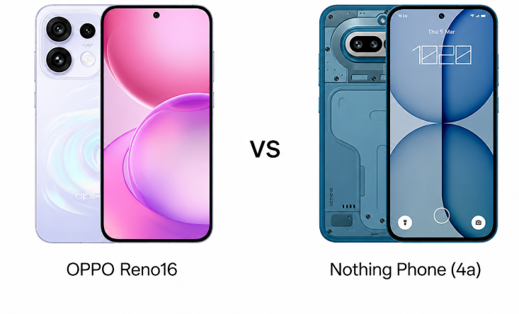 OPPO Reno16 и Nothing Phone (4a): полное сравнение характеристик, камер и батареи