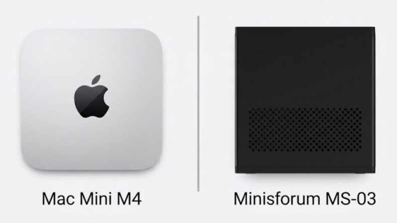 Minisforum MS-03 и Mac mini M4: какой компактный ПК выбрать