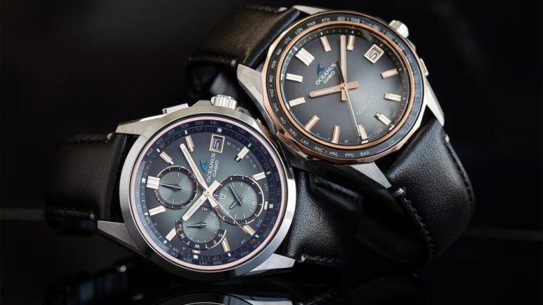 Casio представила лимитированные часы Oceanus с эффектными ретро-циферблатами с градиентом