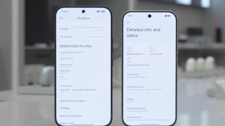 Первые впечатления от Redmi K100 Pro и K100 Pro Max вживую