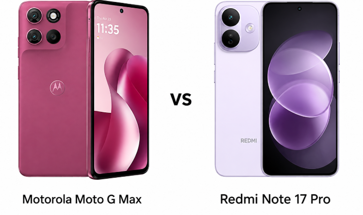 Moto G Max и Redmi Note 17 Pro: сравнение характеристик и цен