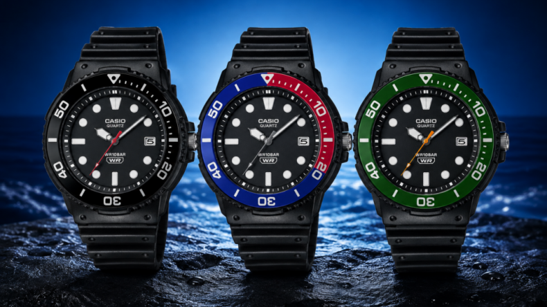 Casio представила три доступных спортивных часа MRW-240H с вращающимся безелем