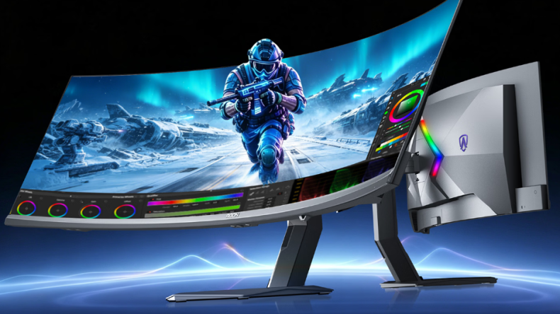 AOC представила 49-дюймовый изогнутый QD-OLED-монитор с 240 Гц