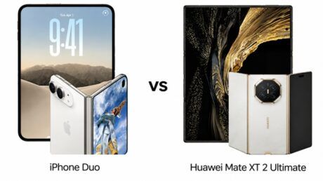 Будущий iPhone Duo против Huawei Mate XT 2 Ultimate