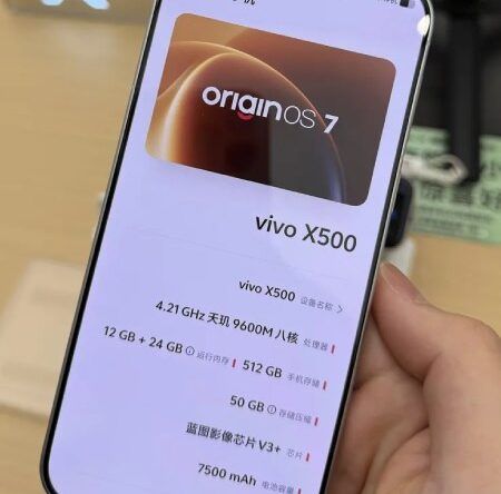 На живом фото Vivo X500 мог появиться чип Dimensity 9600M