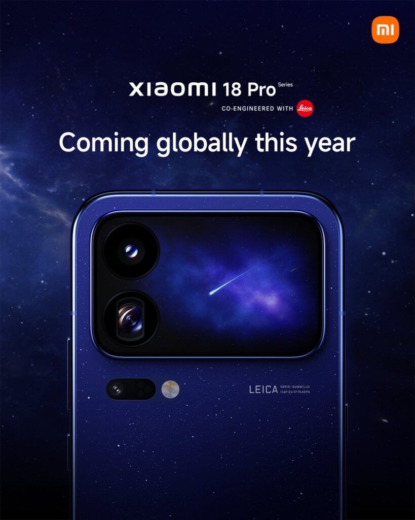 Постер глобального запуска Xiaomi 18 Pro
