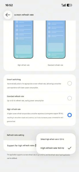 OnePlus 16 Display Setting