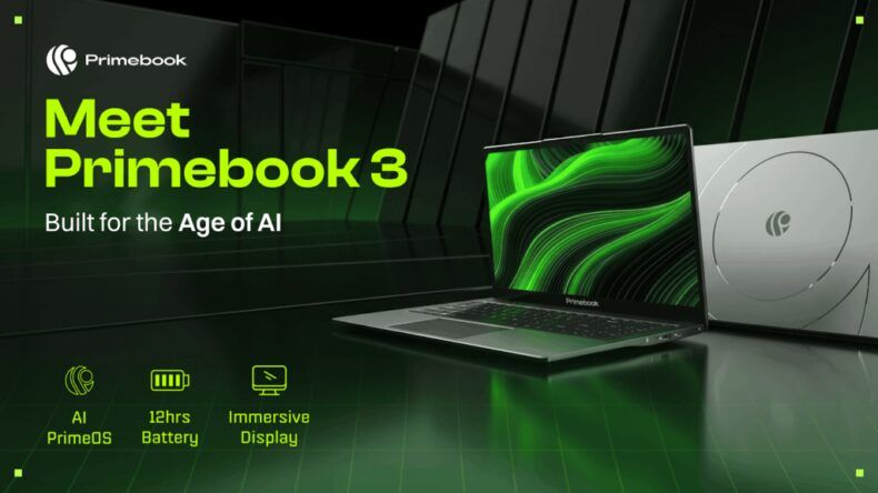 Primebook 3 Max представлен с ИИ-инструментами и автономностью до 12 часов
