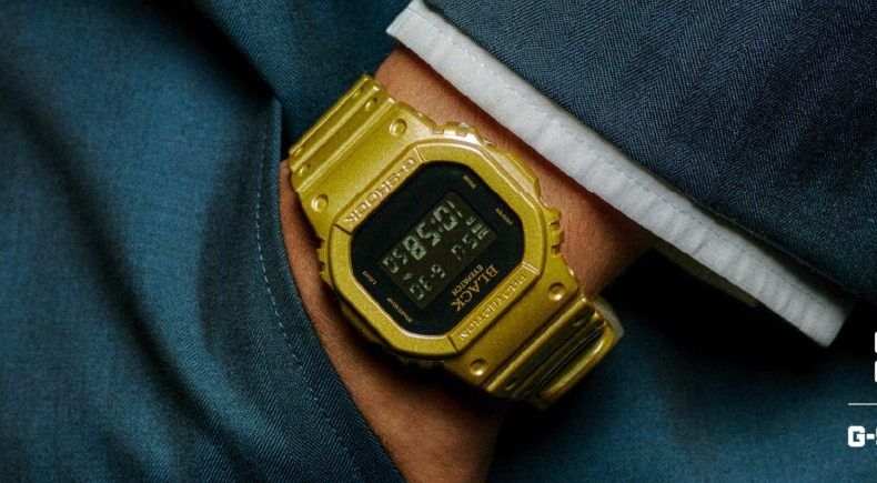 Casio представила коллаборационные G-Shock DW-5600 в золоте и чёрном