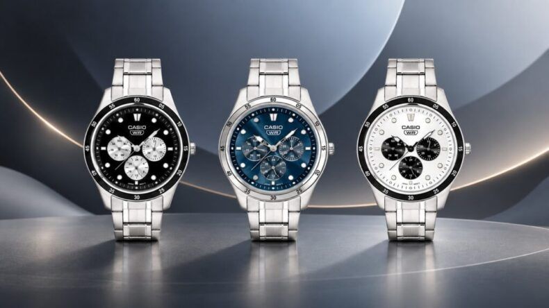 Casio представила в Индии три стальные модели MTP-SN4KD
