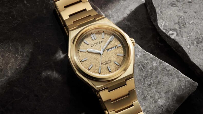 Citizen выпустила золотистые Zenshin из Super Titanium в стиле 1970-х