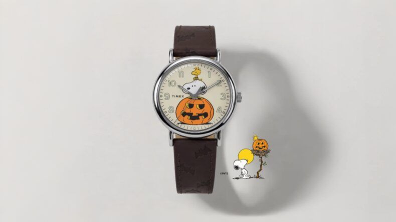 Timex выпустила Peanuts Weekender к Хэллоуину со скрытым Indiglo