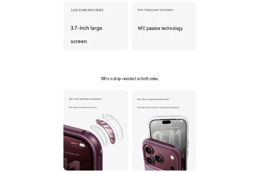 Ugreen Magic E-ink Screen Case features