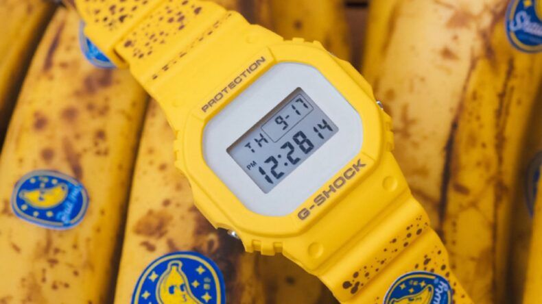Casio представила G-Shock DW5600 в дизайне с бананами
