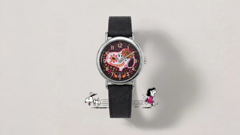 Timex представила часы Snoopy ко Дню мёртвых со светящимся циферблатом