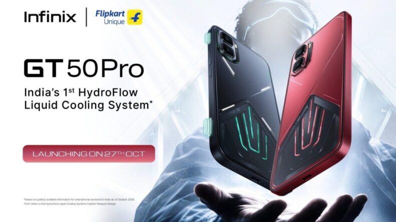 Infinix GT 50 Pro выйдет в Индии 27 октября с видимым жидкостным охлаждением