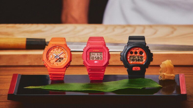 Casio представила три модели G-Shock в стиле японских суши
